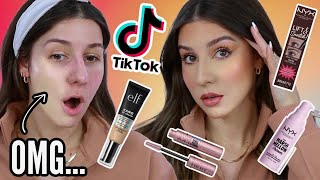 TESTING VIRAL TIKTOK MAKEUP 2021! | Worth the HYPE?