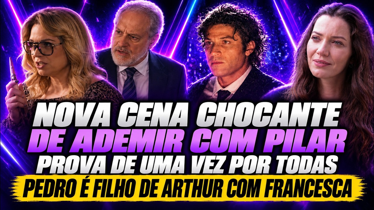 Nova cena chocante de Ademir com Pilar prova de uma vez: Pedro é filho de Arthur com Franc