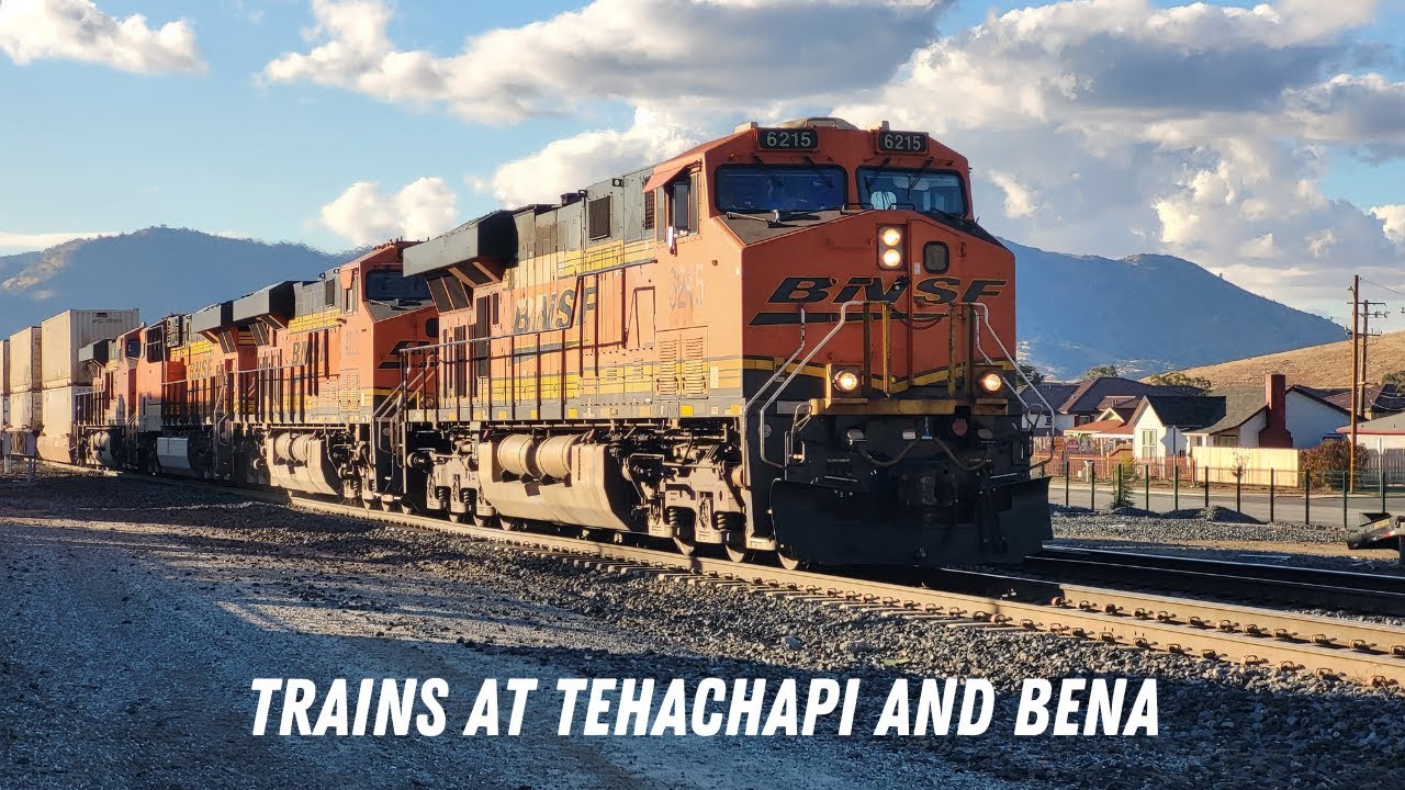 Trains At Tehachapi and Bena - YouTube