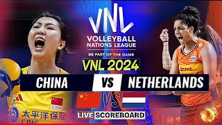 VNL LIVE │ CHINA vs NETHERLANDS Live Score Update Today VNL 2024 FIVB VOLLEYBALL NATIONS LEAGUE