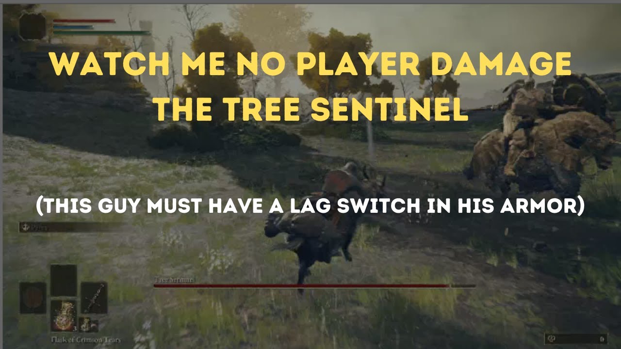 Elden Ring No Player Damage Tree Sentinel (so laggy) YouTube