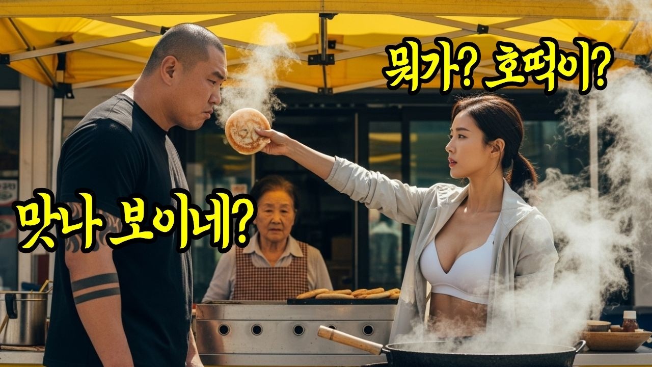 호떡파는 할머니에게 10개 무전취식하고 그냥가는 조폭을 여군 707특수부대 출신 싸다구 참교육 들어가는데#사이다드라마#조폭참교육#707특수부대