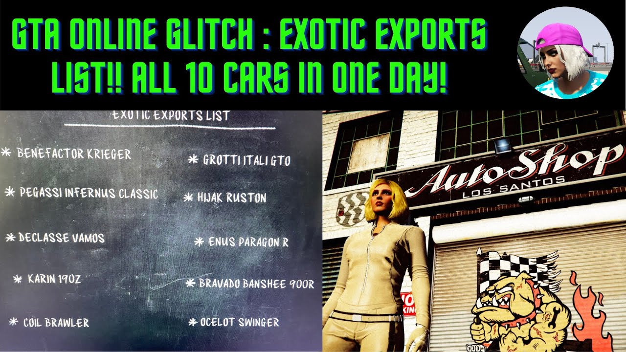 GTA 5 Online Glitch: How To Complete All 10 Cars in the Exotic Exports