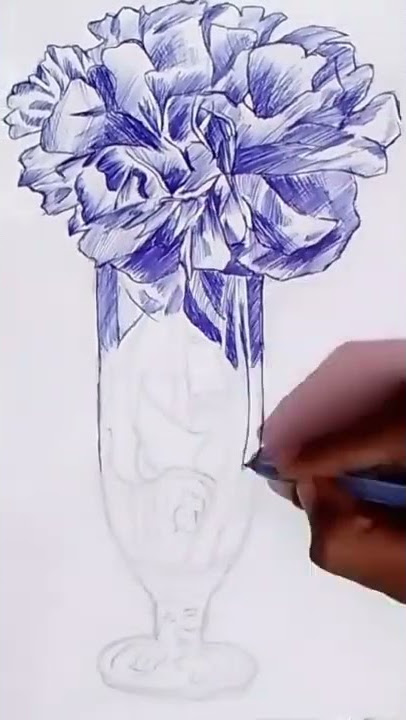 How to draw flower pot still Life # Drawing # Sketch # Arts