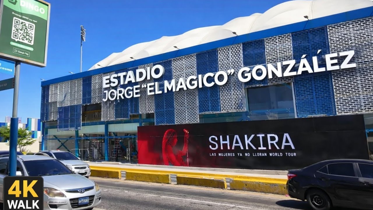 Estadio “Mágico González” antes del concierto de Shakira | Flor Blanca 4K Walk