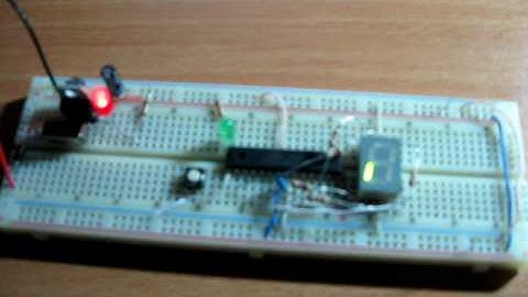 First AVR microcontroller test