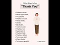 Other Ways To Say " Thank You " #english #trendingshorts #vocabulary #englishspeaking #grammar