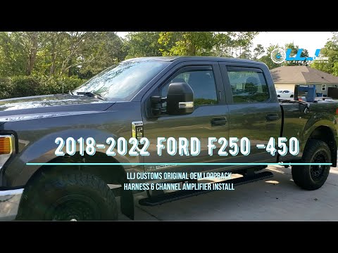 Installing AC D6.1200 dsp amplifier in a 2020 Ford F250 with an LLJ Customs OEM Loopback Harness