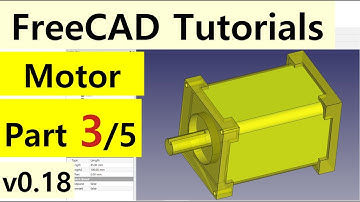 FreeCAD 0.18 Tutorials - Motor (part 3/5)