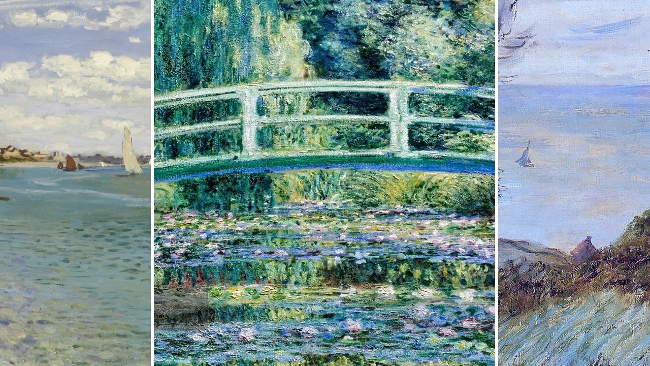 Claude Monet TV — Silent Art Gallery · August 20 Night | Water lilies and bridge & others