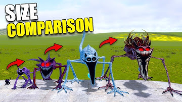 SIZE COMPARISON ALL CATNAP / POPPY PLAYTIME CHAPTER 3 in Garry