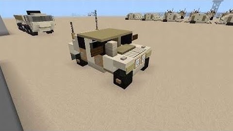 Minecraft: Humvee HMMWV tutorial (new version)