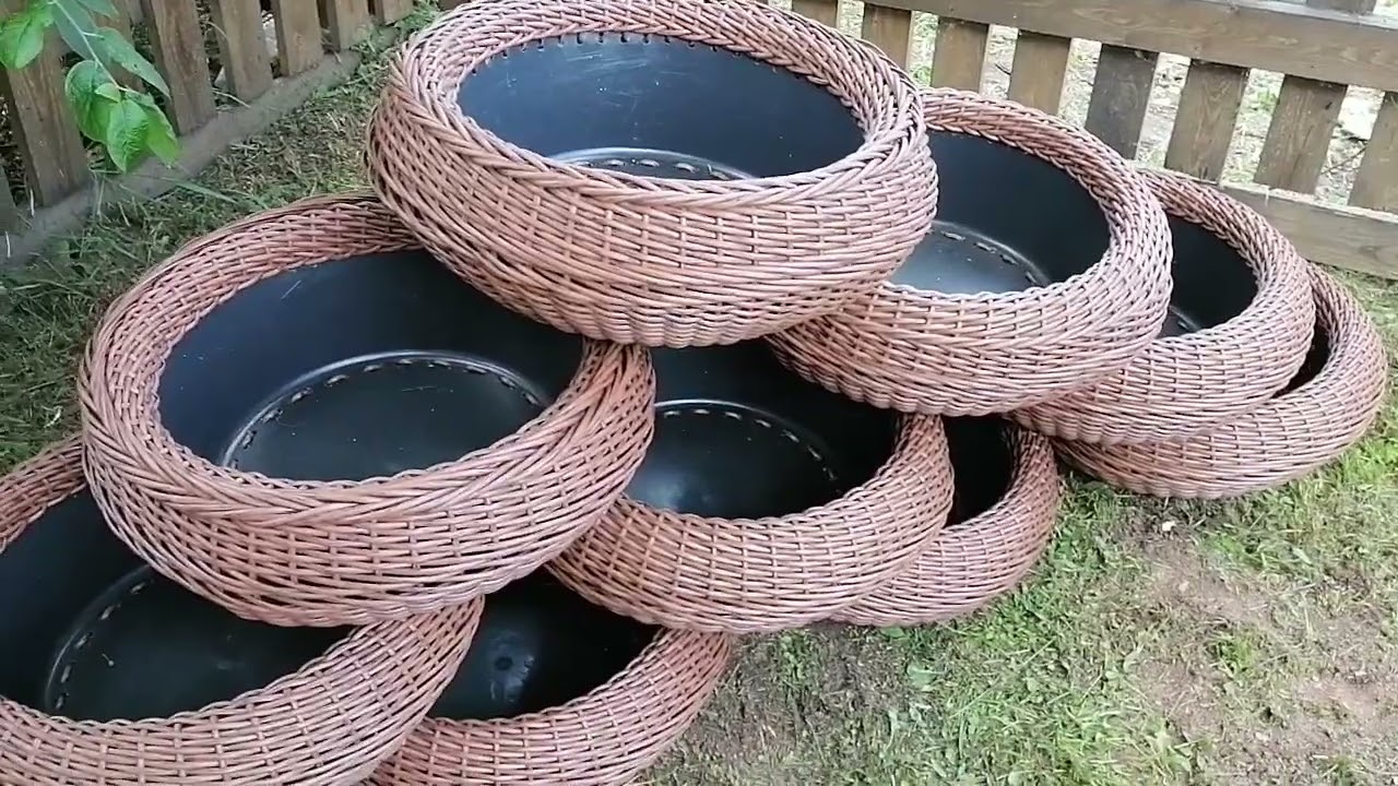 Кашпо из полиротанга 20 л 10шт.