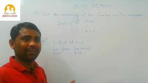 Continuity and differentiability class 12 maths|| R.D Sharma||exercise 9.1||CBSE||2020||