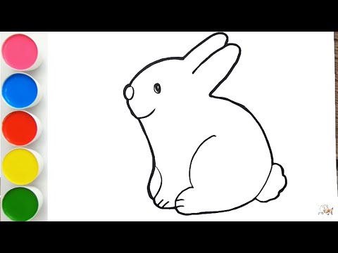 Vẽ Con Thỏ Tô Màu - Vẽ con thỏ | Hướng dẫn cách vẽ CON THỎ, Tô màu CON THỎ - How to draw a Rabbit