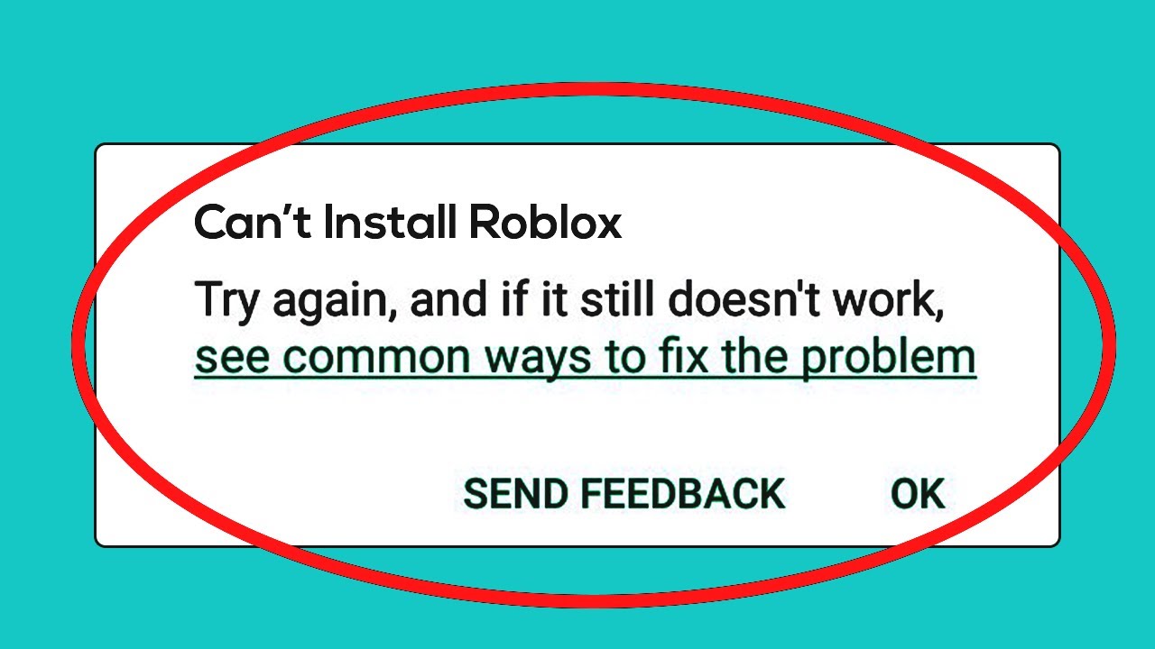 Fix Can't Install Roblox App Error On Google Play Store Android & Ios -  Can't Download Problem 