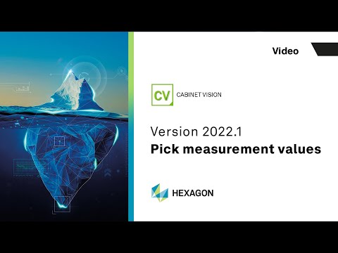 Pick measurement values | CABINET VISION 2022.1