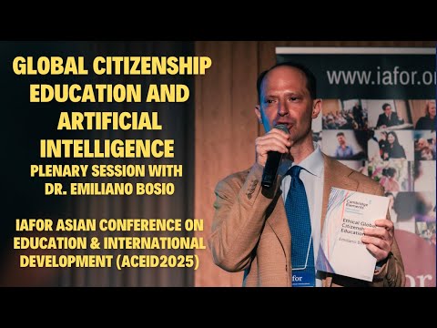 グローバル市民教育と教室におけるAI IAFORカンファレンス ボシオ博士による全体会議 
