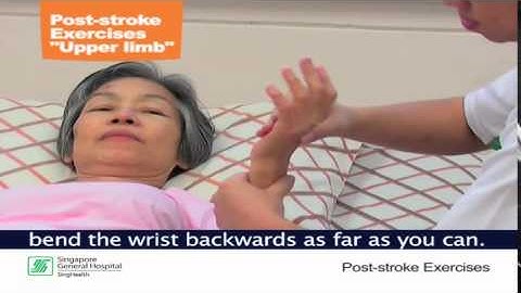 Post Stroke Exercises Part 1  Upper Limb