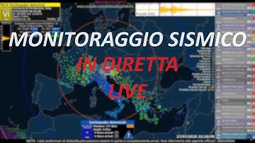 Monitoraggio sismico Live - Real Time Mediterranean Earthquake Monitoring