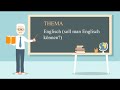 Thema 4 | Englisch | B1 | Learn German | Deutsch Lernen | IMEL Deutsch