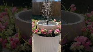 (the planters are from Walmart) link to the solar fountain: https://amzn.to/48vCjpJ