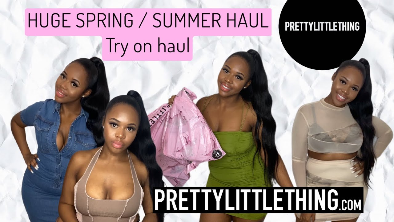 SPRING & SUMMER PRETTY LITTLE THING SIZE 10/12 - TRY-ON HAUL