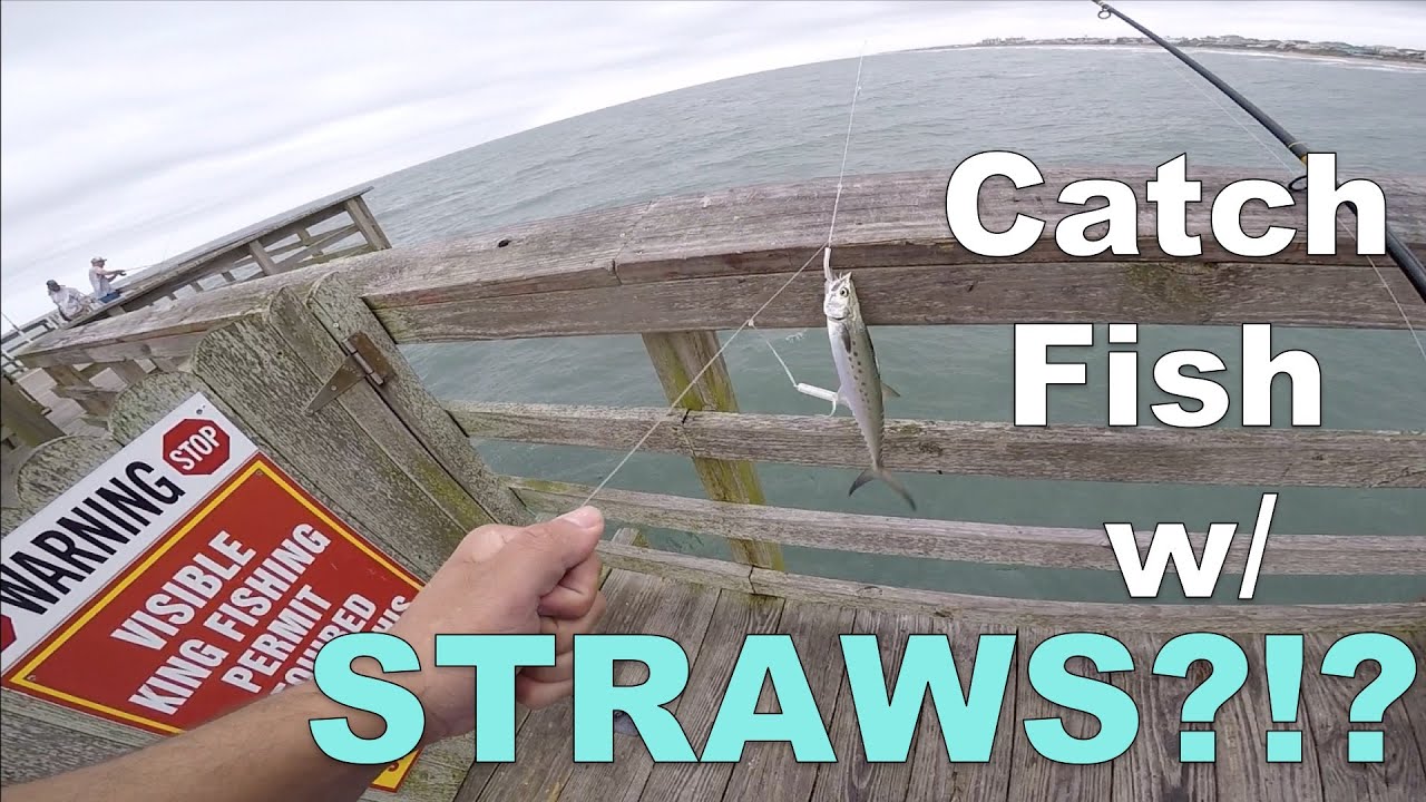 How to Catch Spanish Mackerel with Straws! (Bogue Inlet Pier