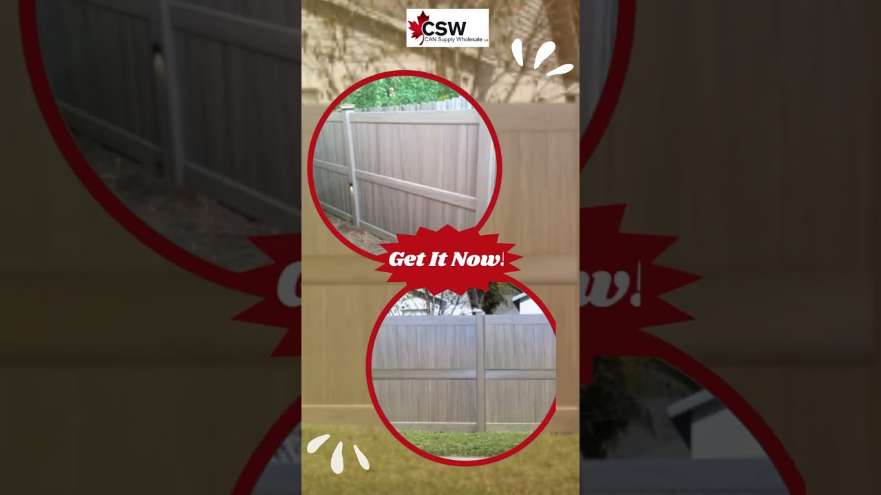 The Best Vinyl Fence in Ontario- Can Supply Wholesale