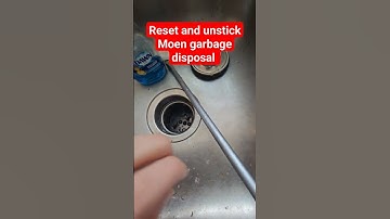 reset and fix stuck moen garbage disposal