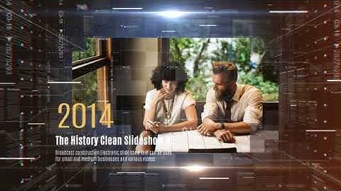 After Effects Template - The History Clean Slideshow