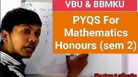 Differential equations Mathematics Hons (Sem 2) | Most Important Questions for vbu | #isgmathematics