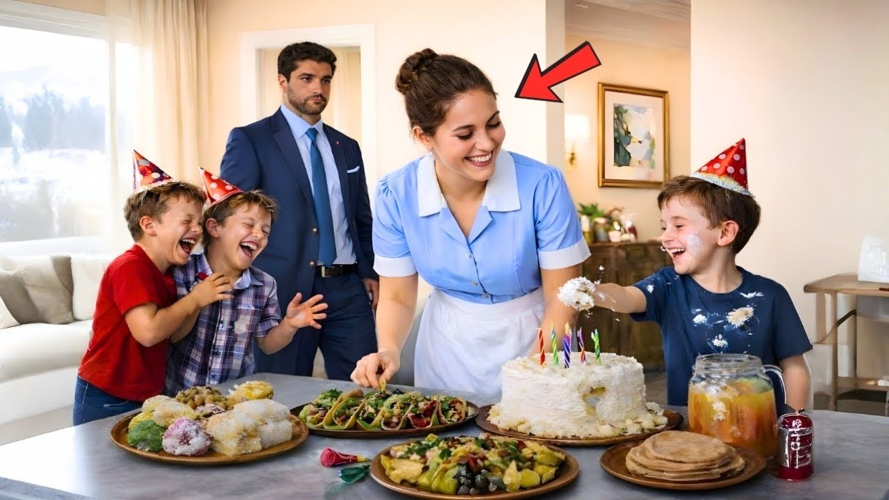 Der Millionär fühlte sich Geburtstag vergessen – bis Dienstmädchen und ihre Kinder ihn überraschten.