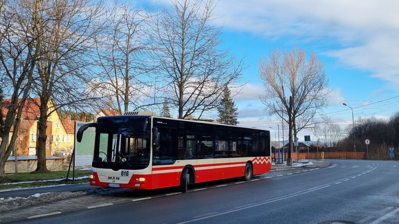 MZK Jelenia Góra - linia 9 | MAN NL293 Lion's City #818