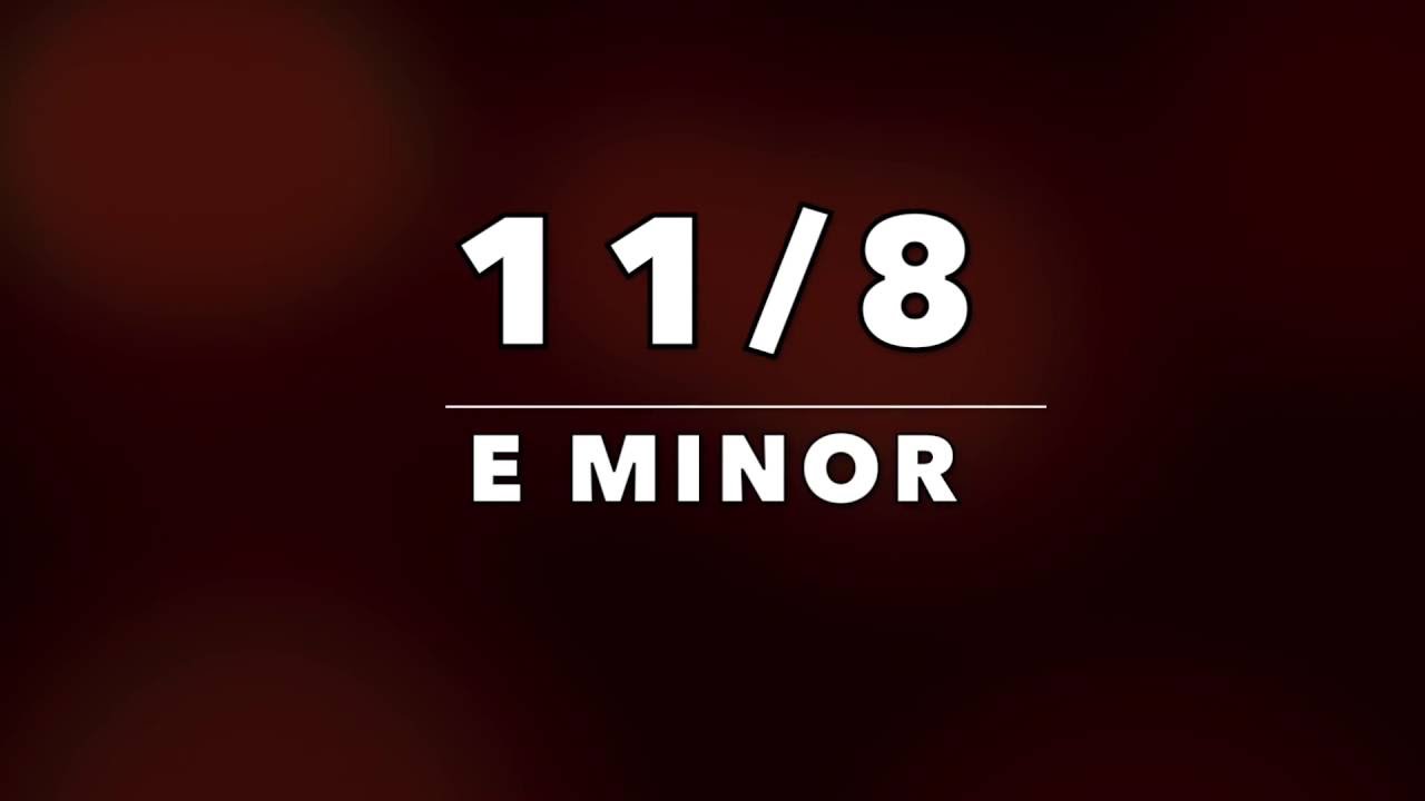 11/8 Progressive Rock Backing Track (Em) - YouTube