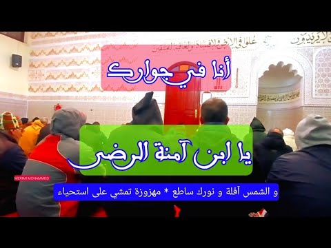 أنا في جوارك يا ابن آمنة الرضى الشمس افلة و نورك ساطع مهزوزة تمشي على استحياء