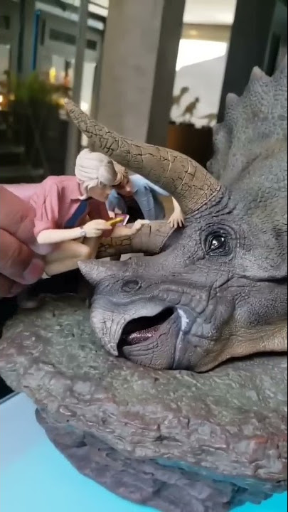 Jurassic Park Diorama 1/10 Scale Statue Unboxing #shorts
