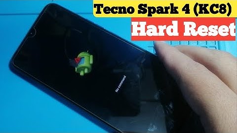 Tecno Spark 4 (KC8) Hard Reset