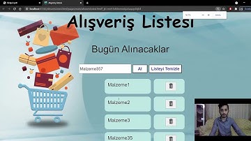 JavaScript kullanarak alışveriş listesi düzenlemek | Vize - 1 Ödev - 5