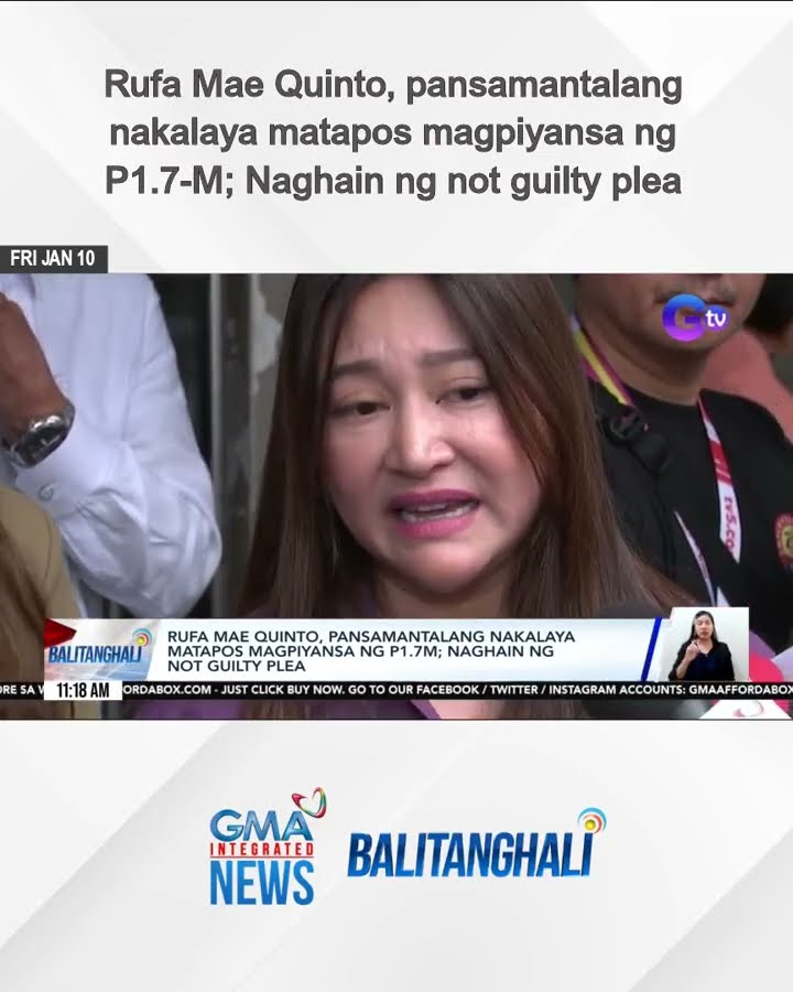 Rufa Mae Quinto, pansamantalang nakalaya matapos magpiyansa ng P1.7-M... | Balitanghali
