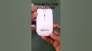 Unboxing Amazon Basics RGB wireless mouse with usb charging.🔥 #techadonmaster