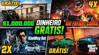 🚨 NOVA ATUALIZAÇÃO GTA ONLINE ÉPICA! $1 MILHÃO GRÁTIS, 4X GTA$, CARROS DE GRAÇA | NOVIDADES SEMANAIS
