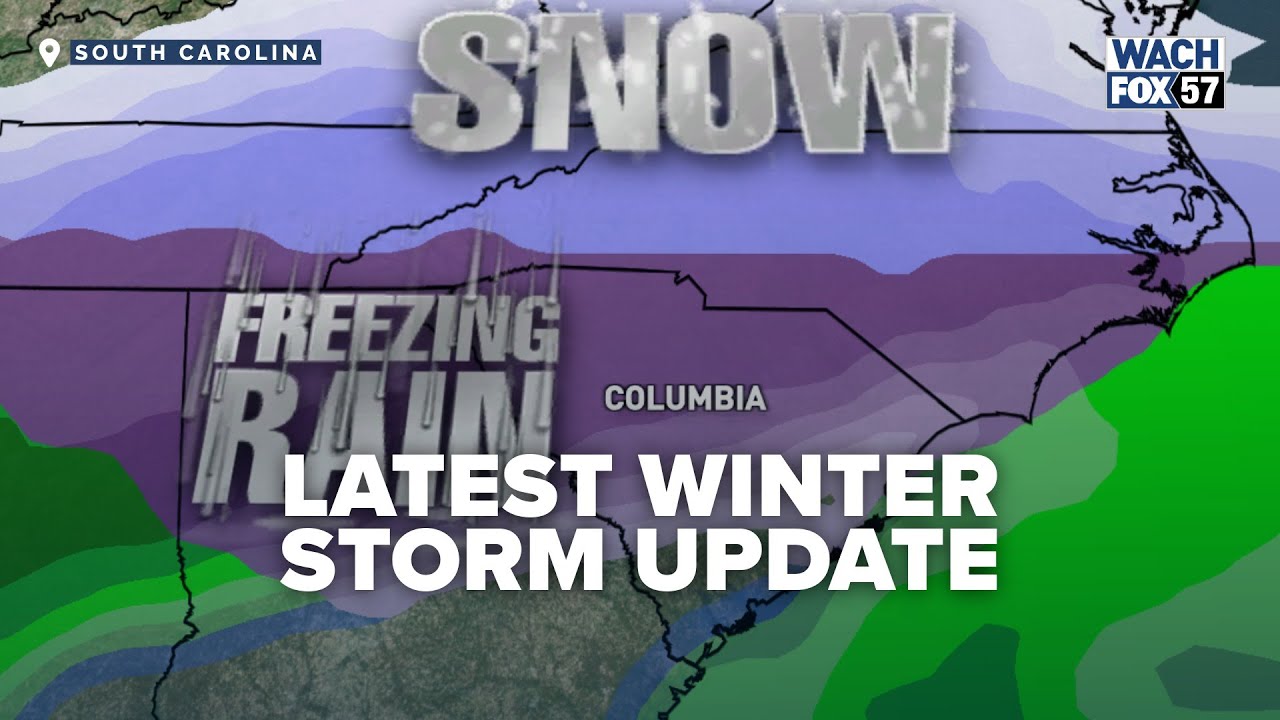Winter Storm With Sleet, Ice Heads for South Carolina | Jan. 21 - YouTube