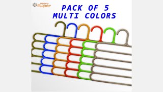 5 Layer Magic Hanger / Multi-Purpose Hanger / Space Saver / Closet Organizer / Multi Colors Profile