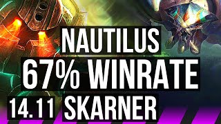 NAUTILUS & Samira vs SKARNER & Draven (SUP) | 4/1/21, 67% winrate | EUW Grandmaster | 14.11