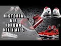Historia Air Jordan del 1 al 5 (Jordan History)