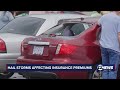 How hail storms affect insurance premiums