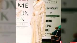 Fashion Worldd latest saree designs// white plain indian saree design collestion