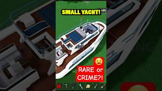 Roblox Build a Boat for Treasure Realistic Detailed Small Yacht! Rare or Crime?! 😆 #roblox #babft
