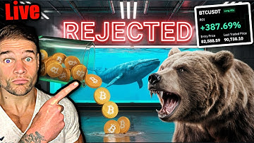 THE BIG BITCOIN TRADE!!! Rejection OR Backtest?? Crypto Trading & Analysis